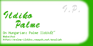 ildiko palme business card